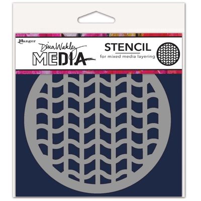 Tyre Tracks Coaster Stencil 