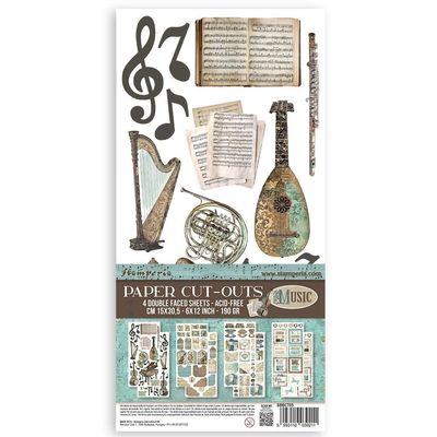 Music Paper Cut Outs