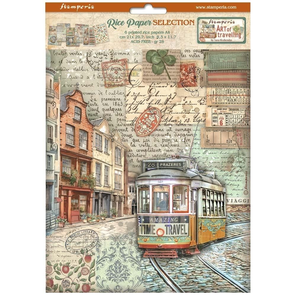 Art of travelling A4 assted Rice paper