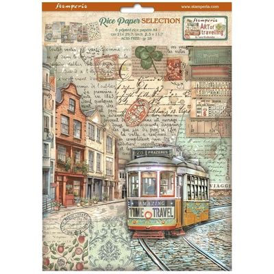 Art of travelling A4 assted Rice paper