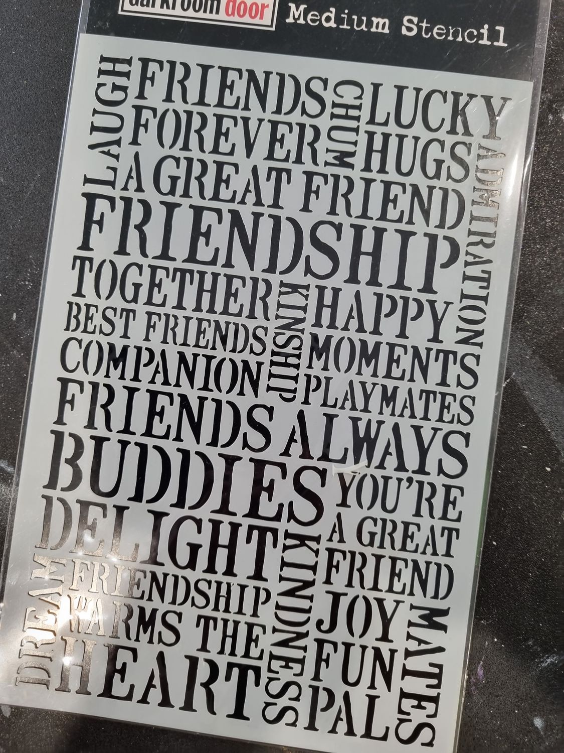 Friendship stencil
