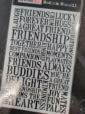 Friendship stencil
