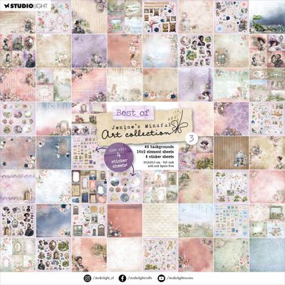 Best of Jennie&#39;s Mindful Art Collection 8x8 pad