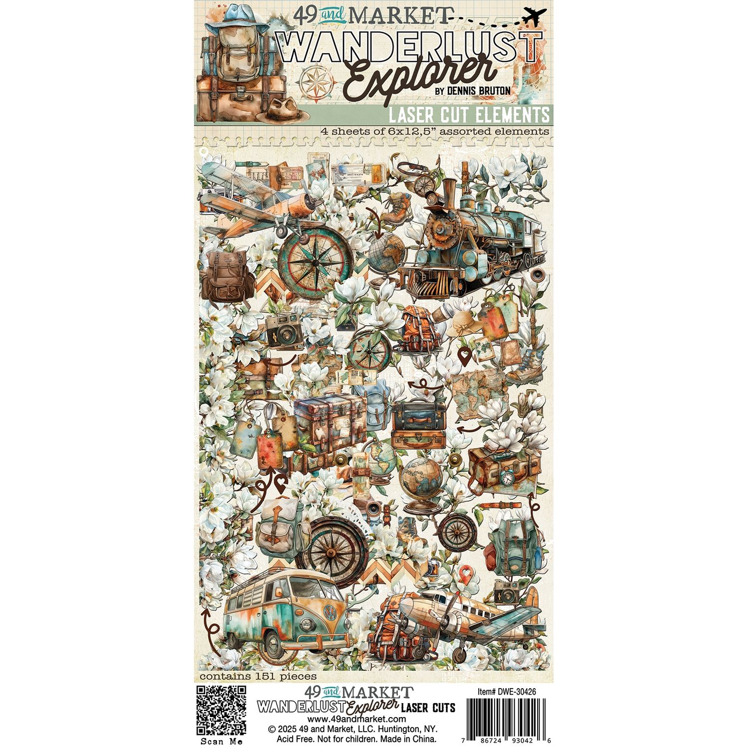 Wanderlust Explorer Laser Cut Element Set