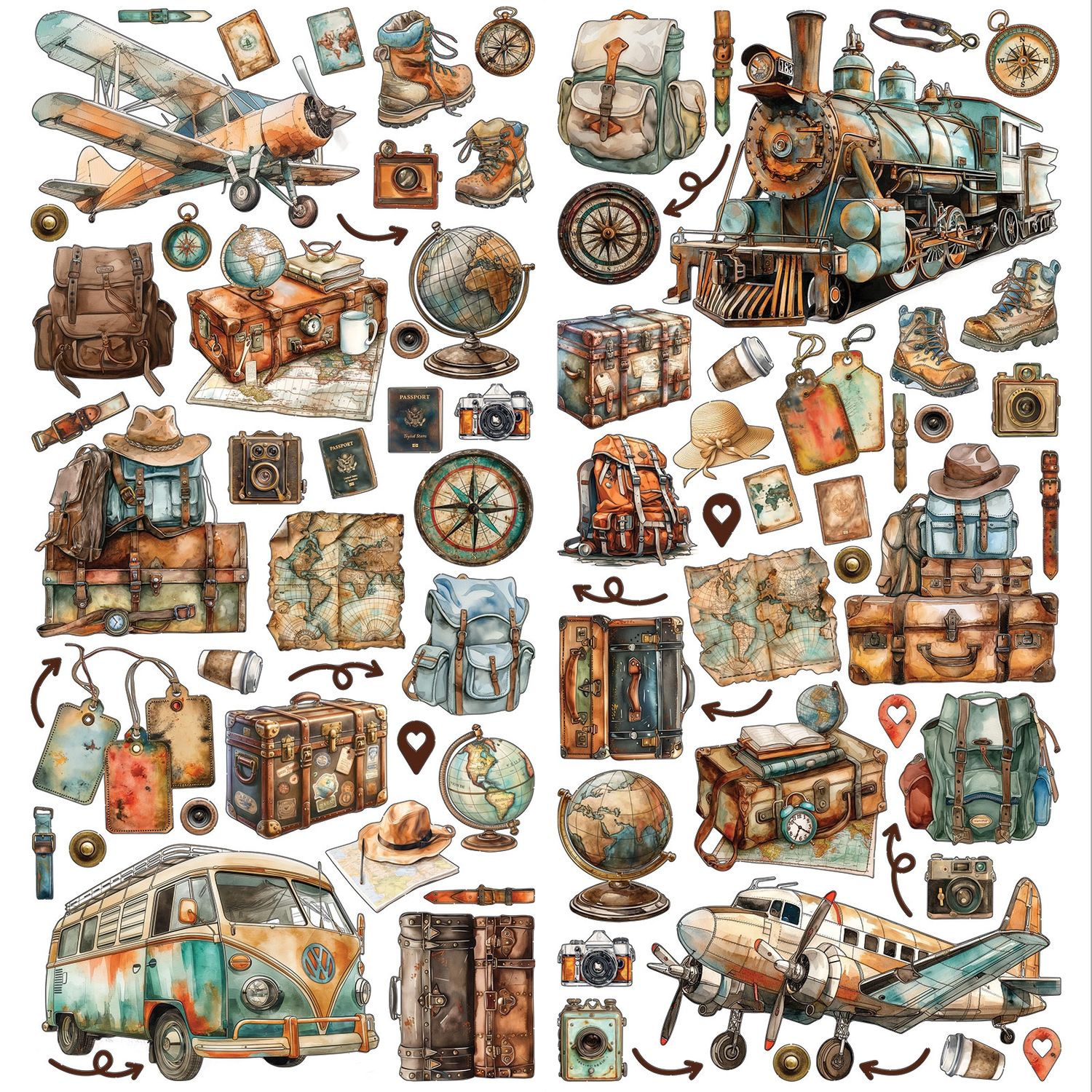 Wanderlust Explorer Laser Cut Element Set