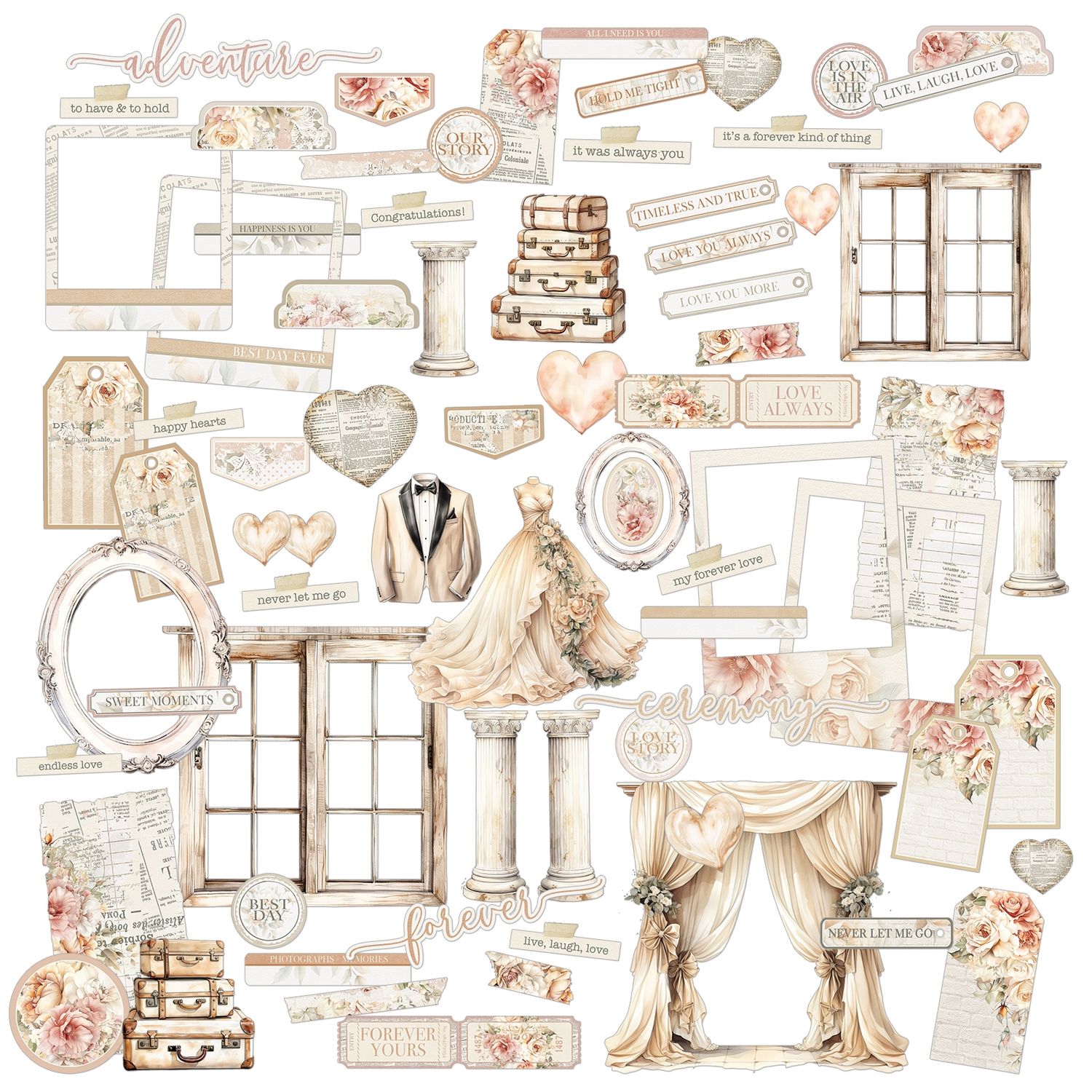 One Perfect Day Die-cut Elements  