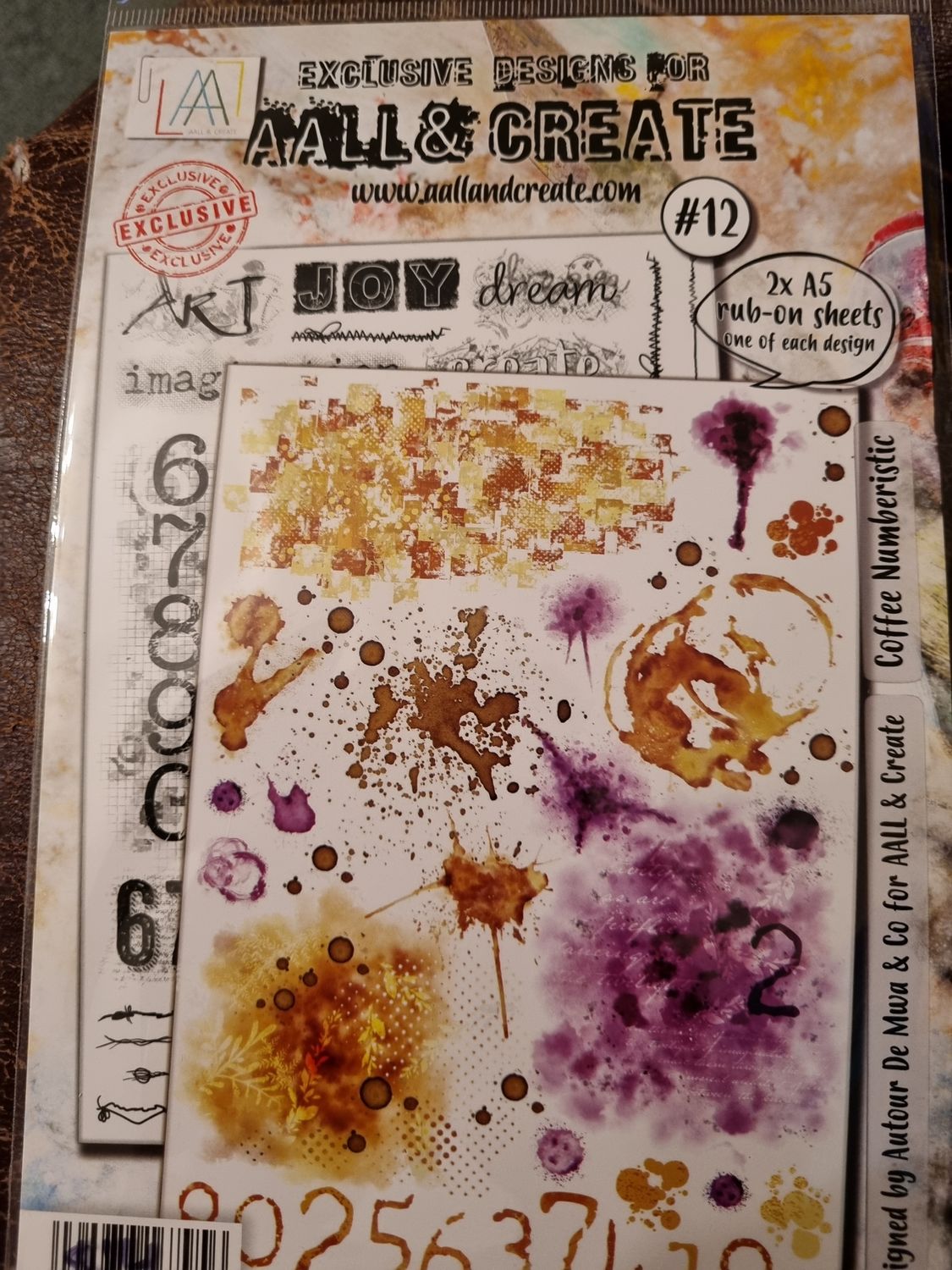 #12 Coffee Numberistic Rubons