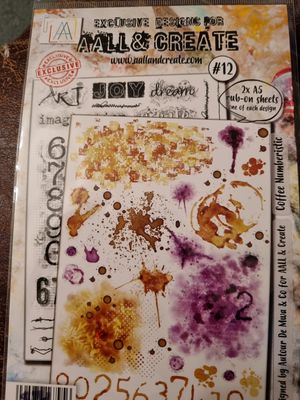#12 Coffee Numberistic Rubons