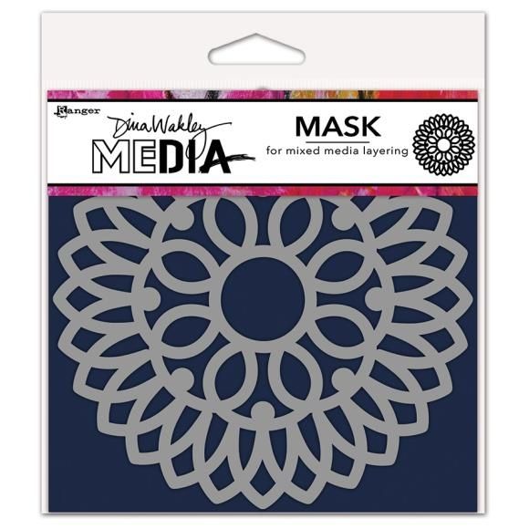 Dina Wakley Doily Mask 