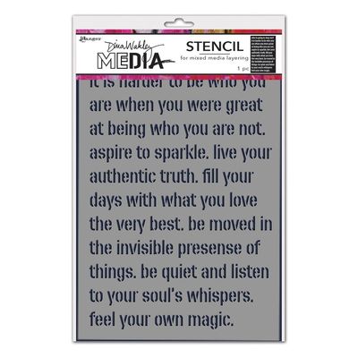 Dina Wakley Stencil Feel the Magic