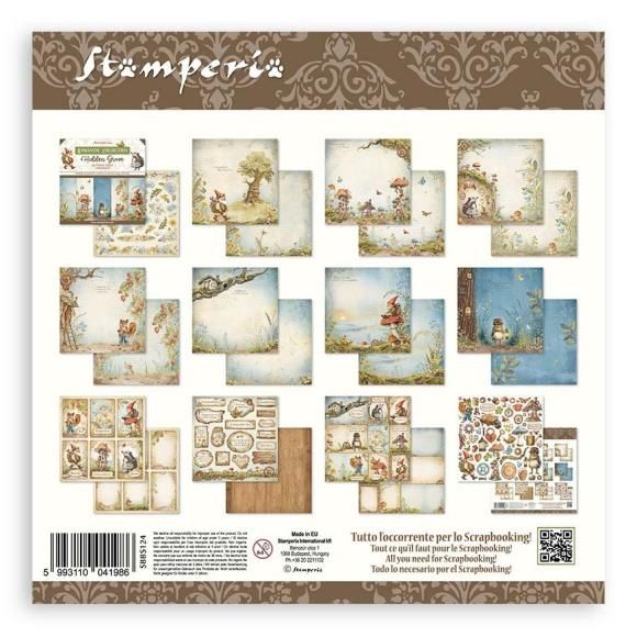 Stamperia Hidden Grove 8x8 double sided pad 
