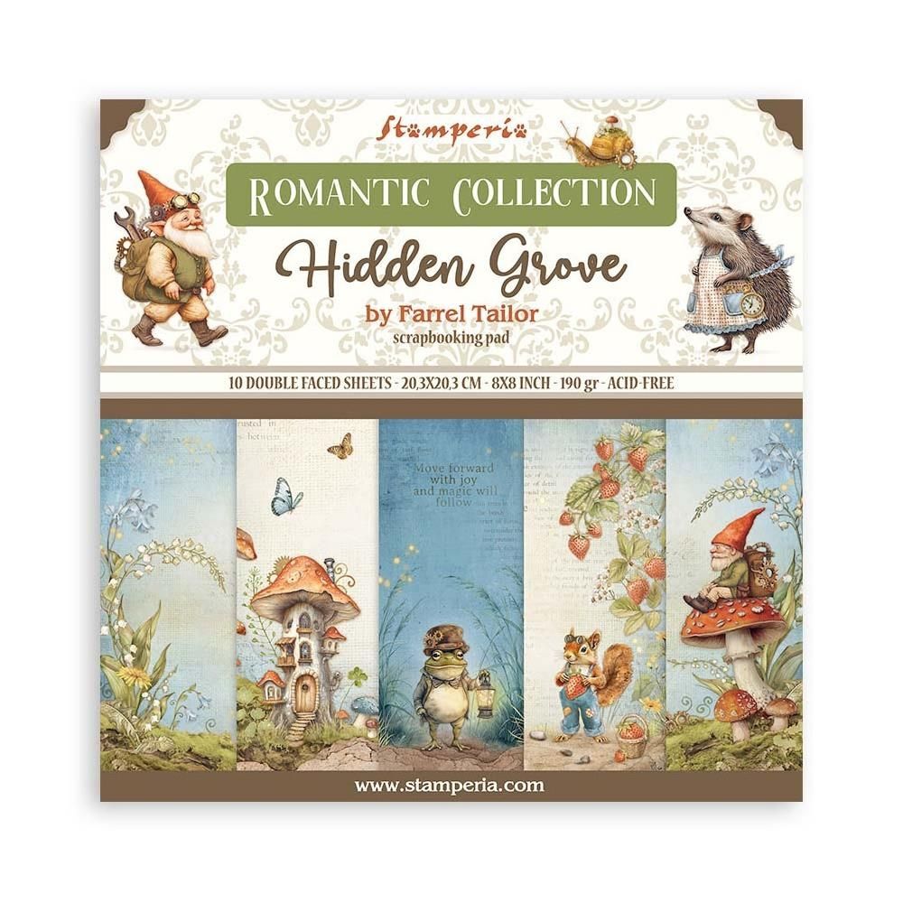 Stamperia Hidden Grove 8x8 double sided pad #preorder