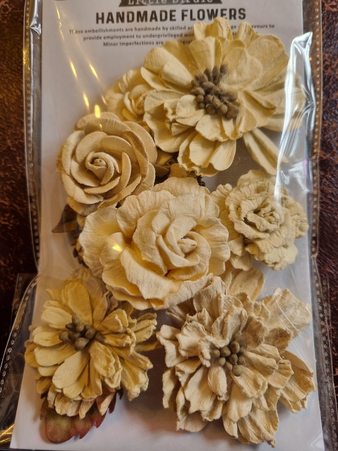 Little Birdie Ivory Pearl Flowers