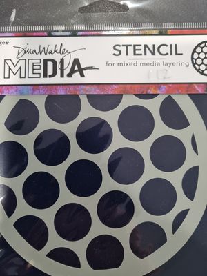 Dina Wakley Big Circles Round Stencil