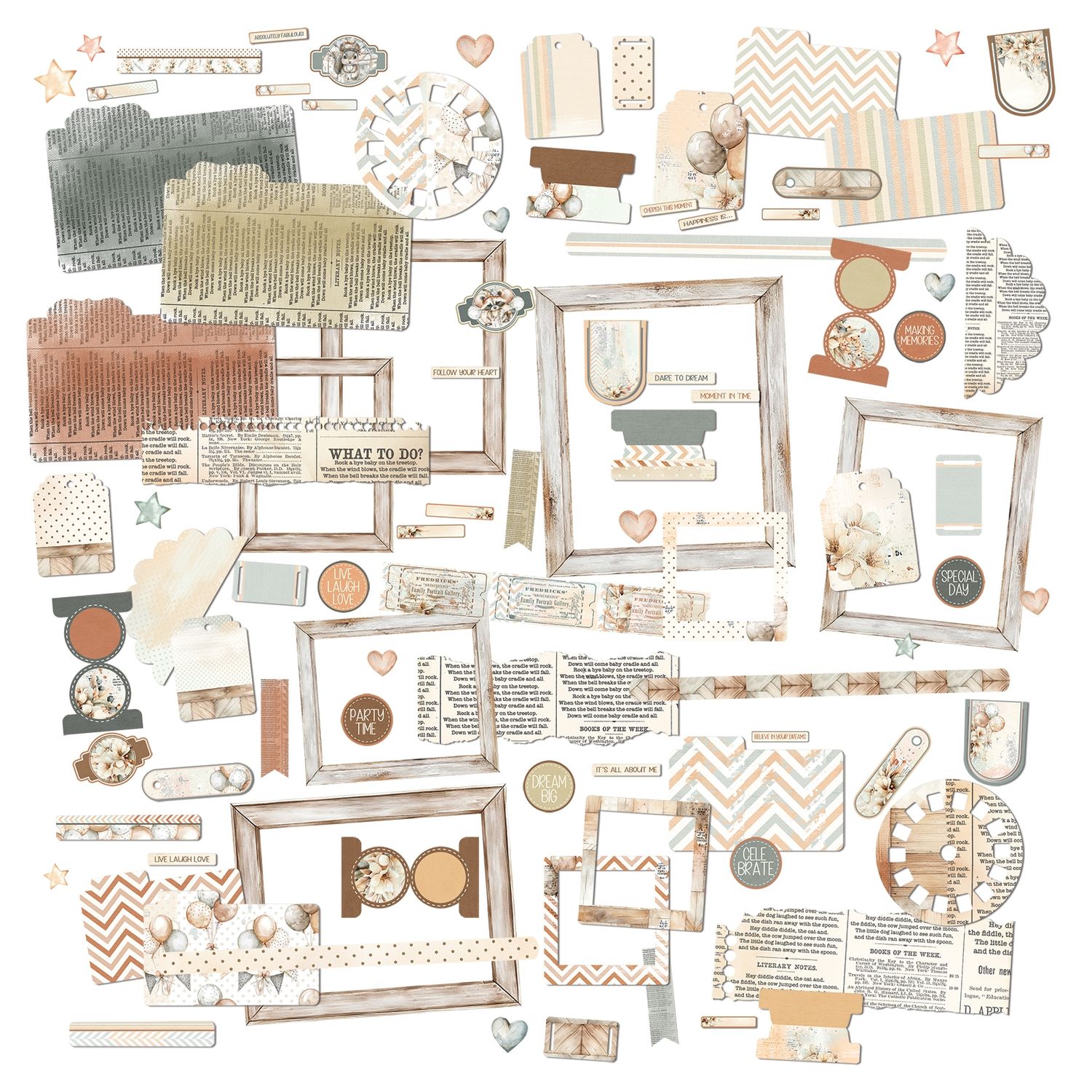 49 And Market Die-Cut Elements Little Dreamer/Little Celebrations