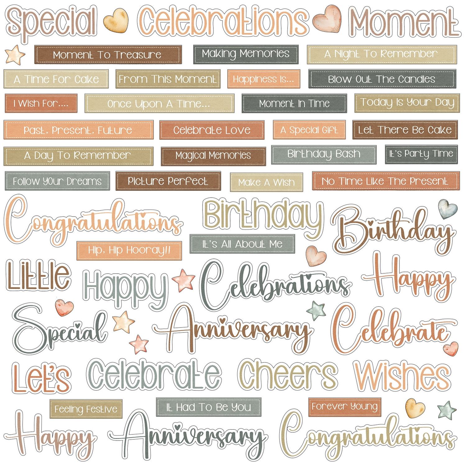 Chipboard Little Celebration