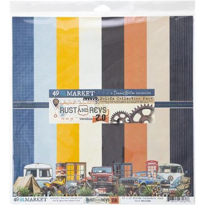 49 and Market Rust and Revs 2.0 12x12 Collection Pack Solids 