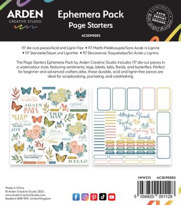 Arden Page Starter Ephemera #preorder