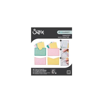 Sizzix Thinlits Set 10/Pkg, Snap and Swap by 49 and Market