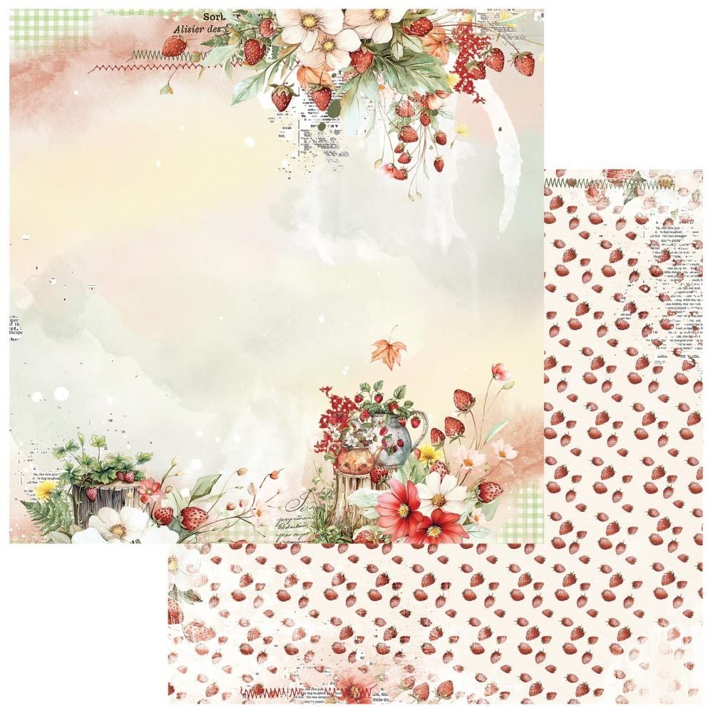 Nature&#39;s Haven Strawberry Tea 12 x12 paper