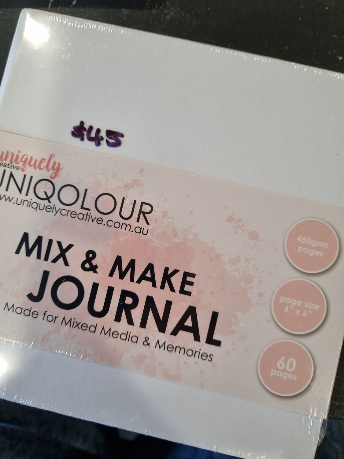 Uniqcolour 6x6 Journal White