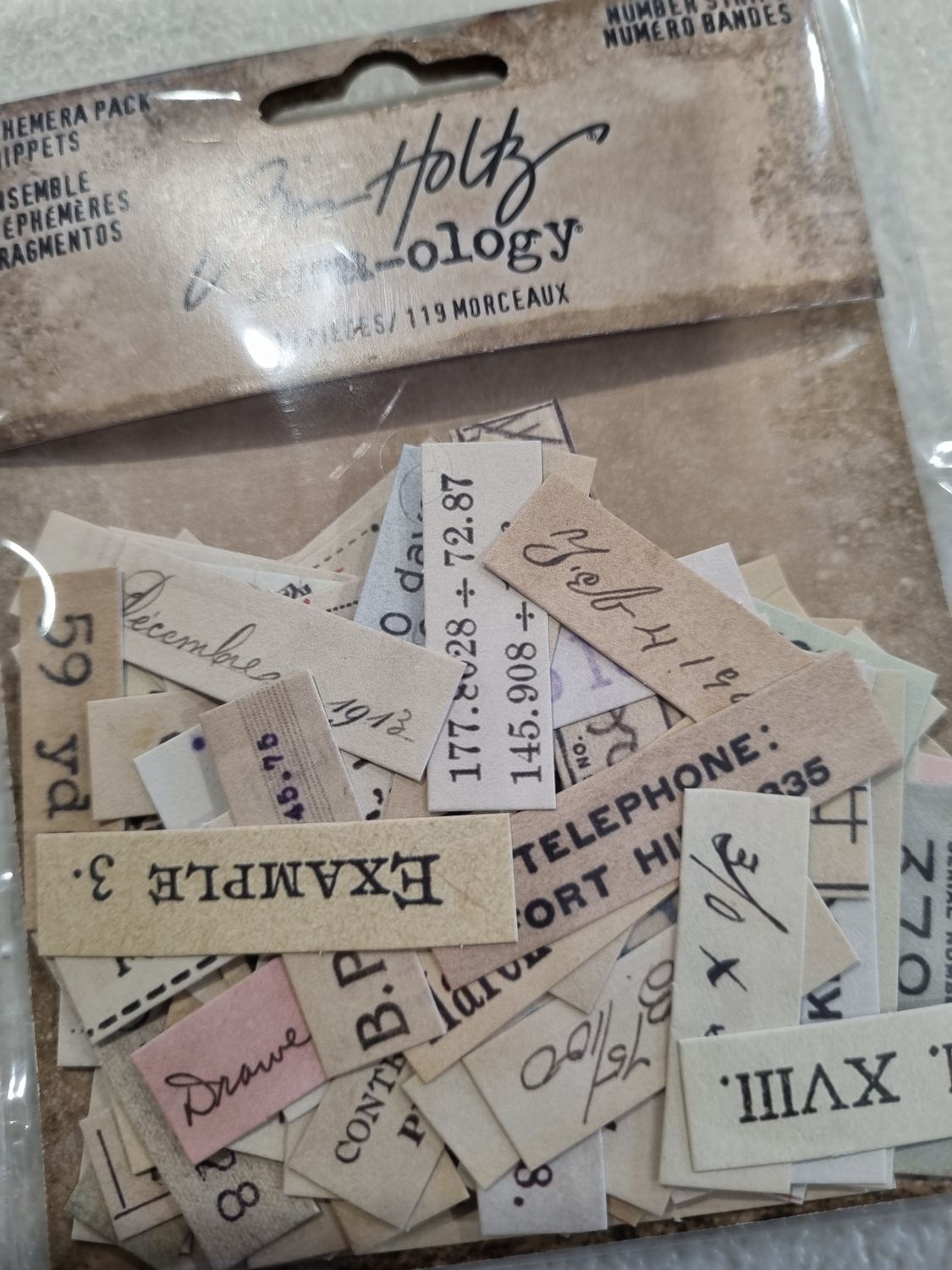 Ephemera Pack number strips