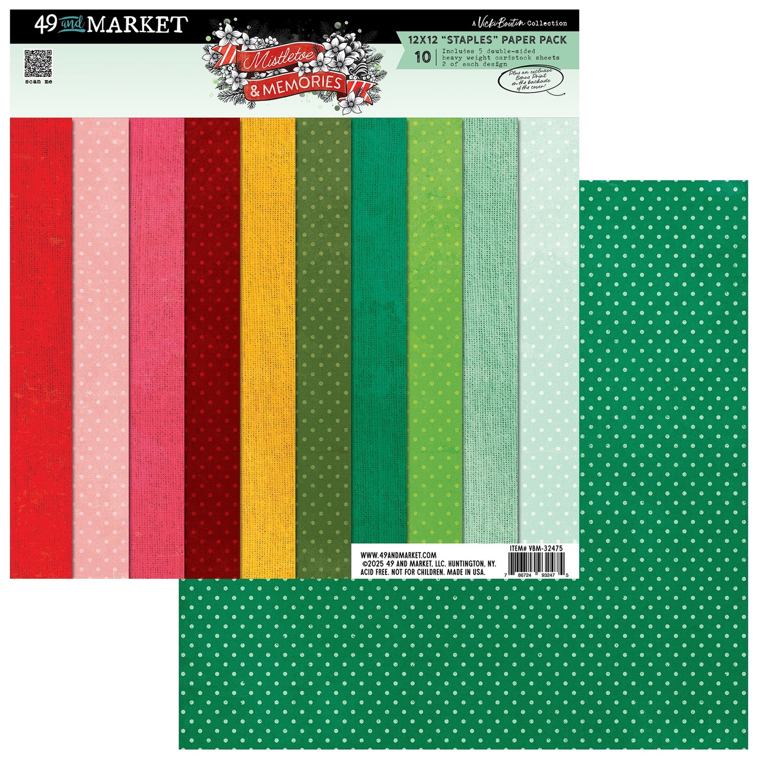 Mistletoe and Memories 12x12 Staples Pack
