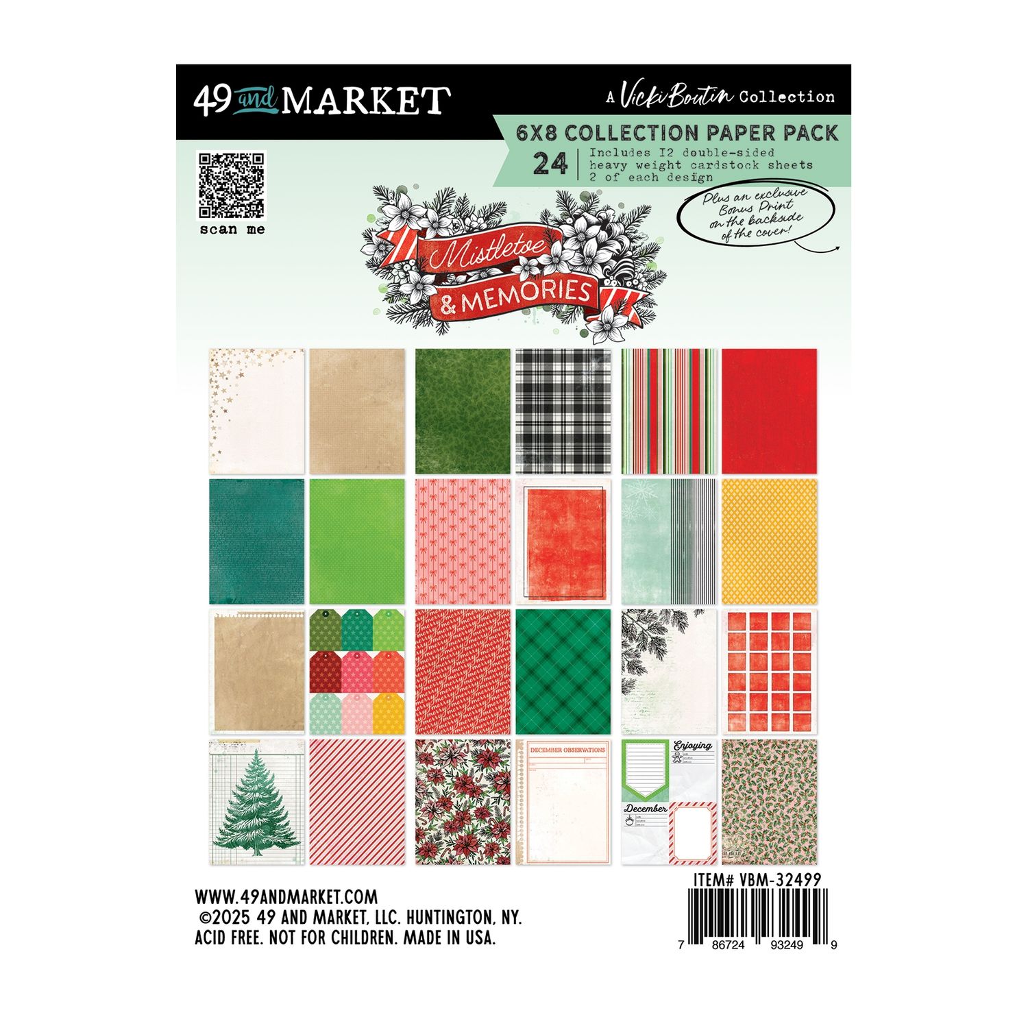Mistletoe and Memories 6x8 Paper Pack
