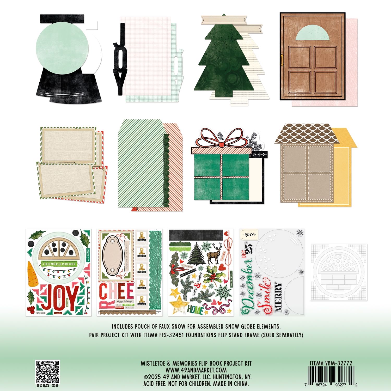 Mistletoe and Memories Flip Book Kit