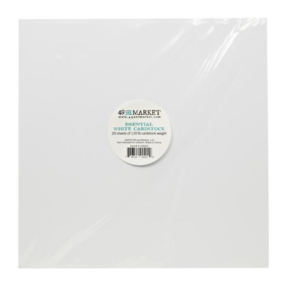 White Cardstock Pack (20 Sheets)