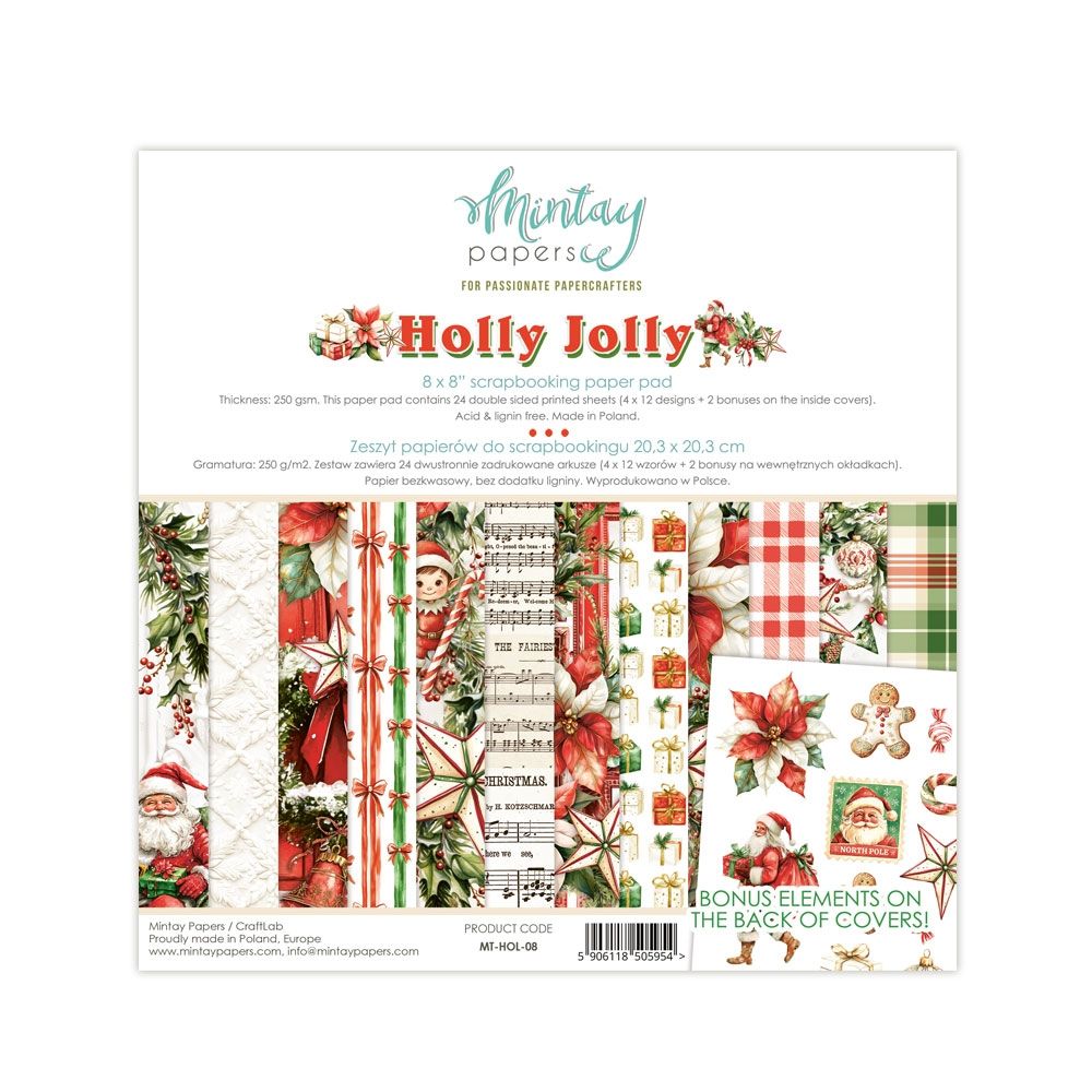 Mintay Holly Jolly 8x8 pad