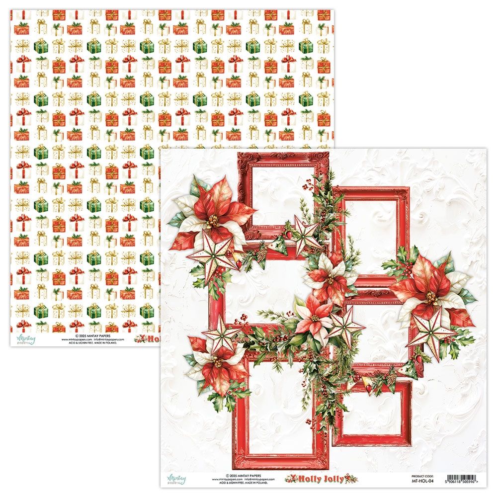 Mintay Holly Jolly Paper 12x12