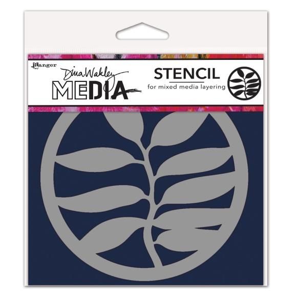 Dina Wakley A frond Coaster Stencil  #preorder