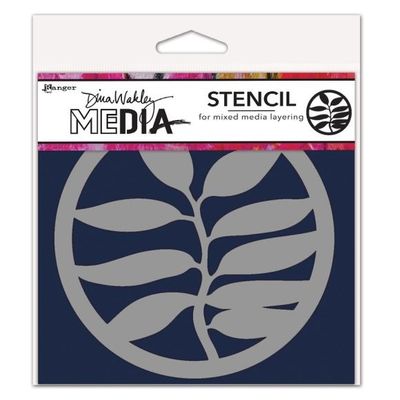 Dina Wakley A frond Coaster Stencil  #preorder