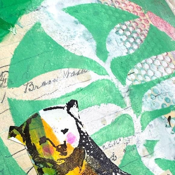 Dina Wakley Regal Bears Stamp ##preorder