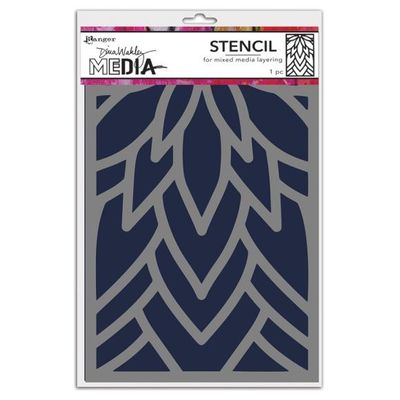 Dina Wakley Stencil Flowing Petals #preorder