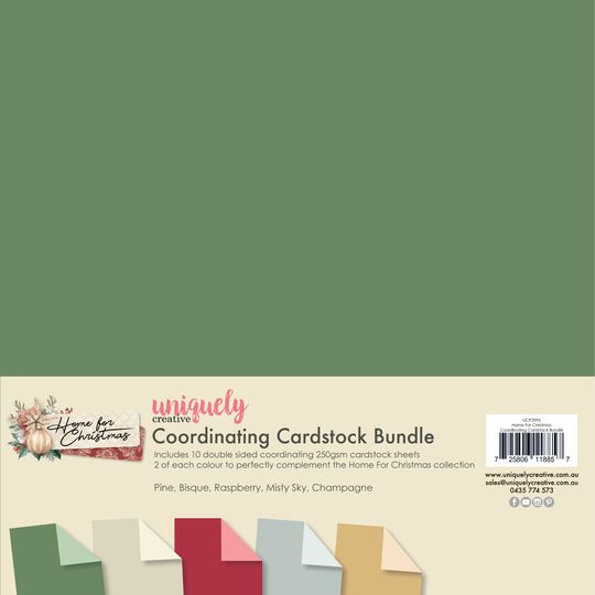 Home for Christmas Cardstock Bundle