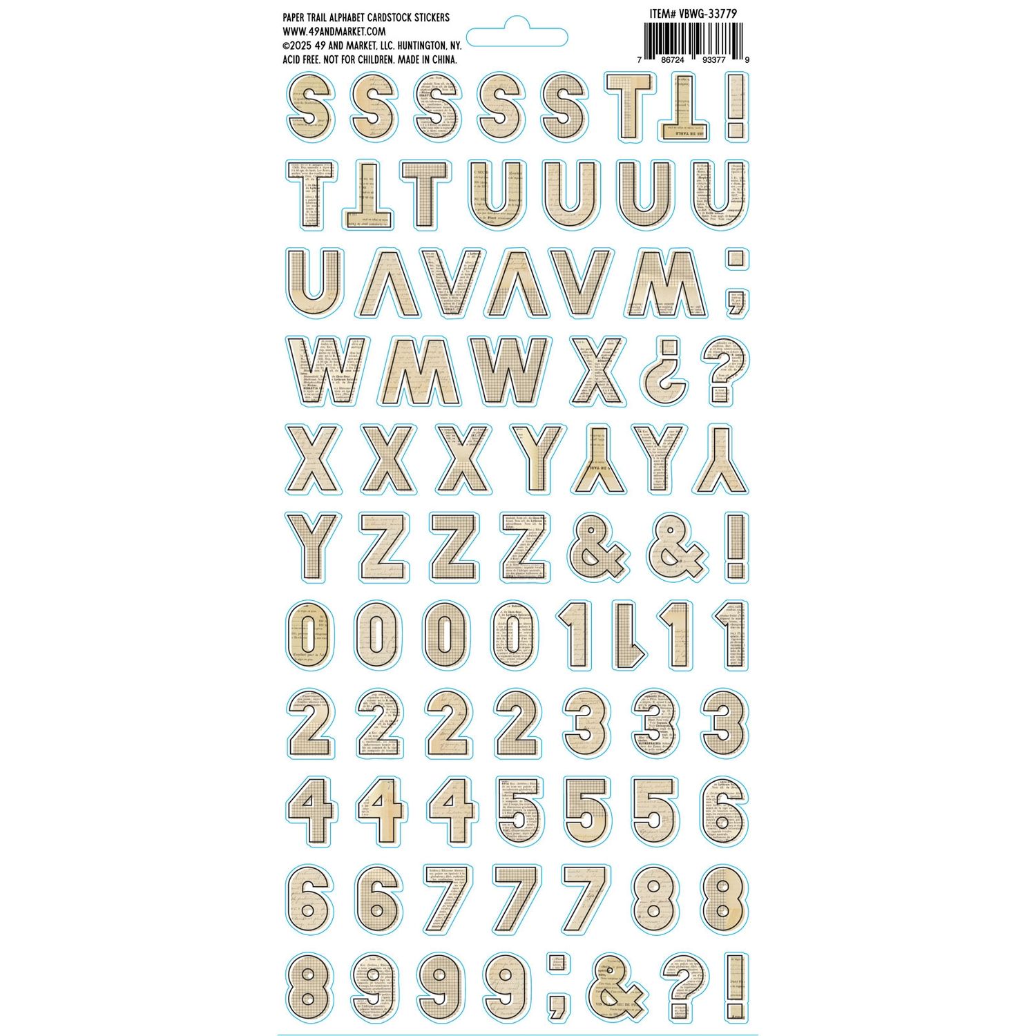 Paper Trail Alphabet
