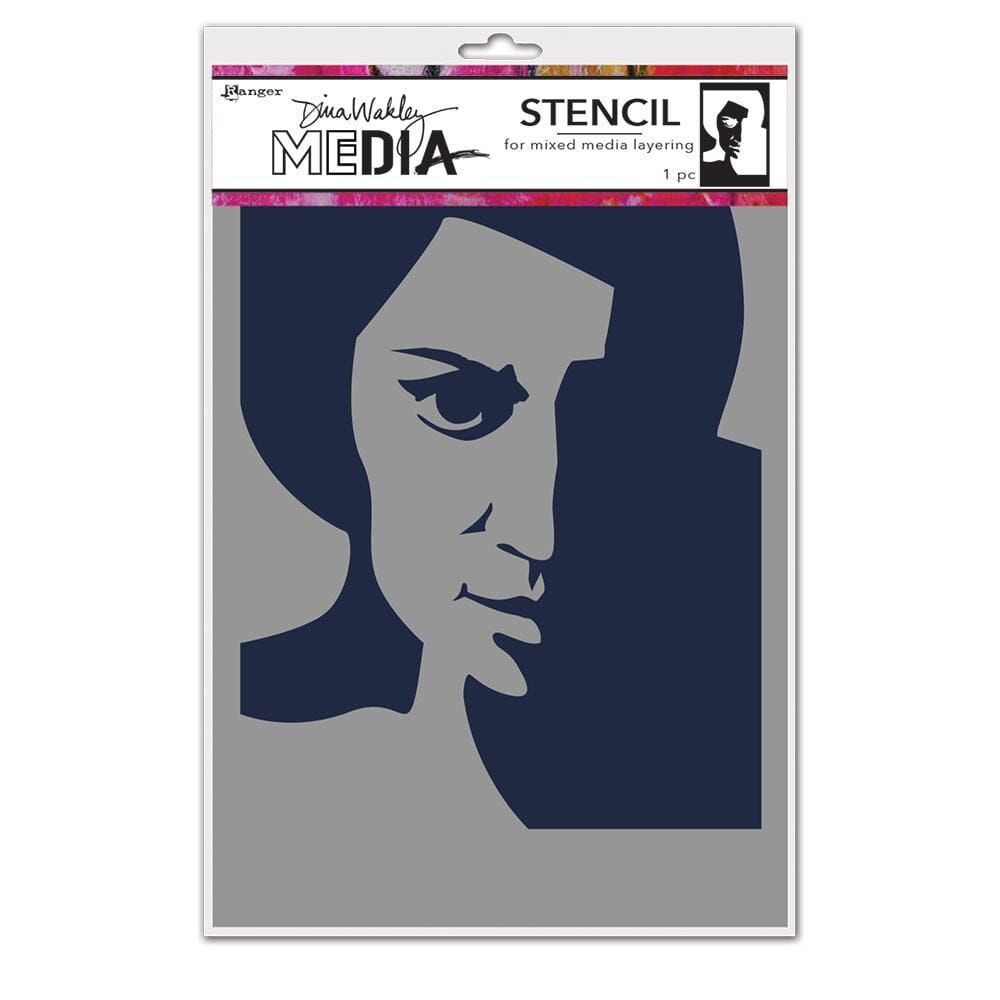 Pensive Face Stencil