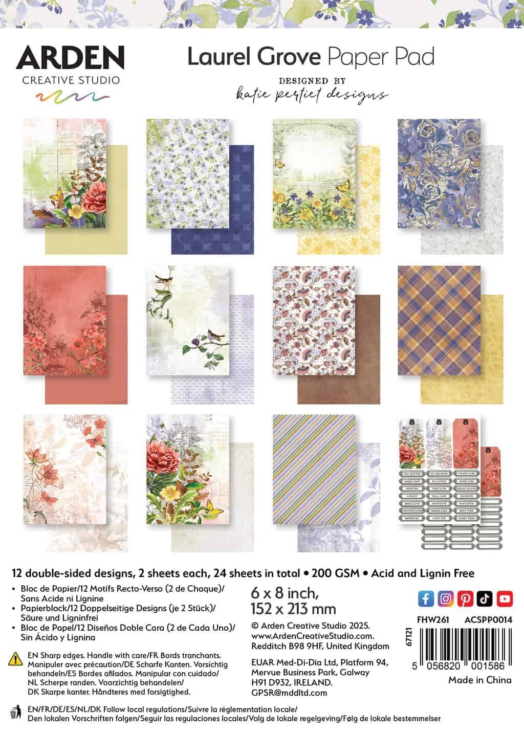 Arden Laurel Grove 6x8 pad #preorder