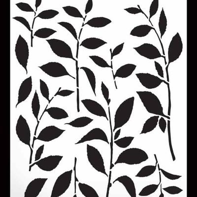 Arden Lots of Leaves Stencil