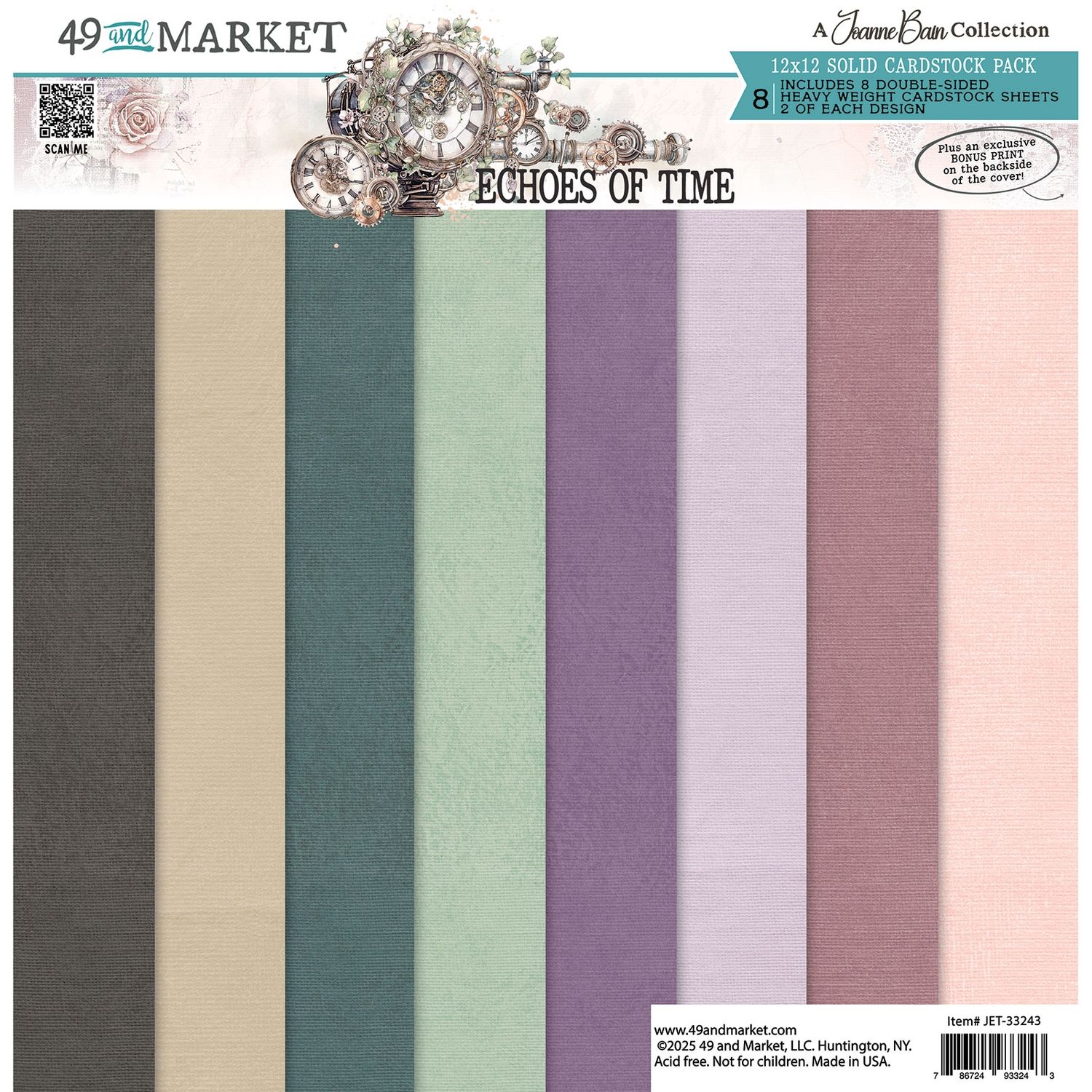 Echoes of Time - 12 x12 Solids Collection Pack