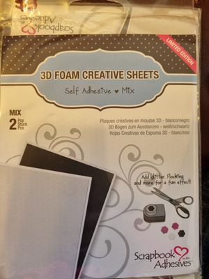 Scrapbook Adhesives Black/white sheets