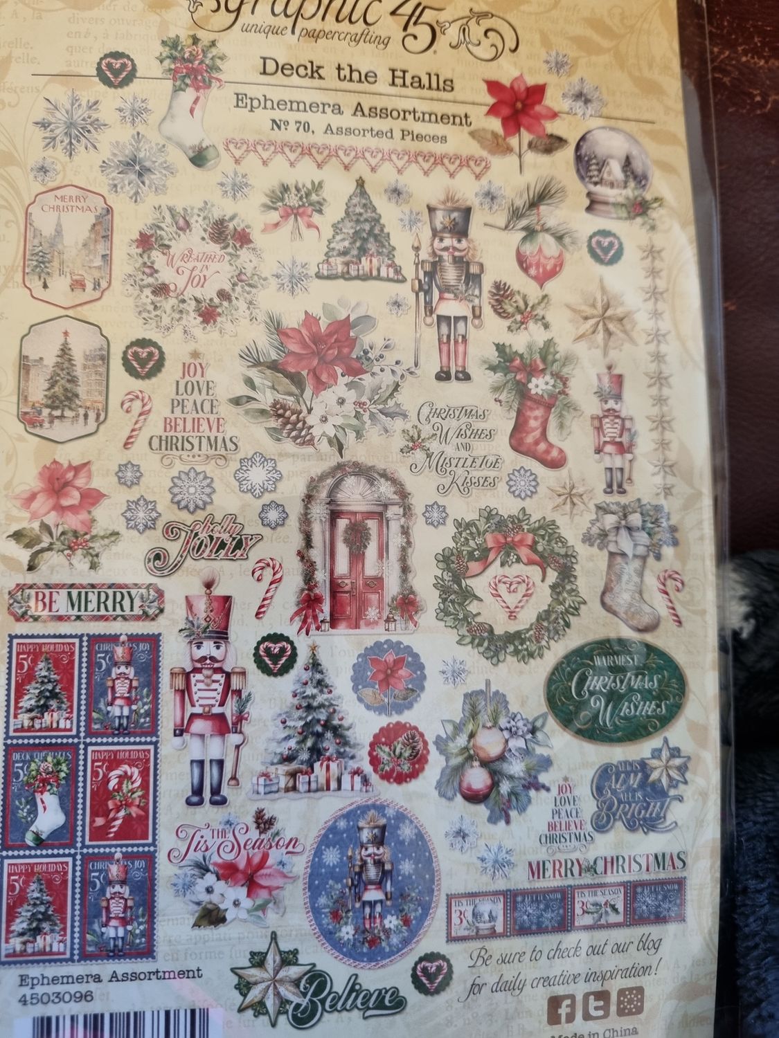 Graphic 45 Deck the Halls Ephemera