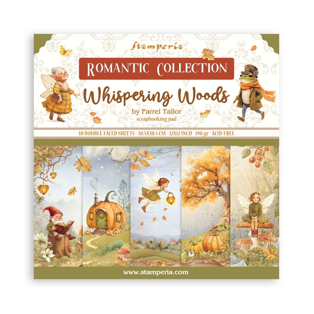Whispering Woods 8x8 double sided pad