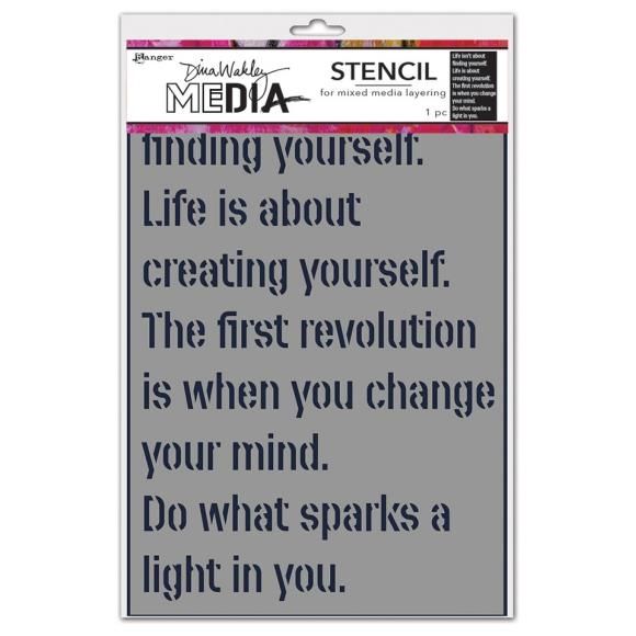 Dina wakley Create yourself Stencil #preorder