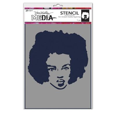 Dina Wakley Stencil Proud woman  #preorder