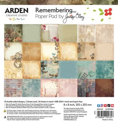 Arden Remembering 8x8 pad