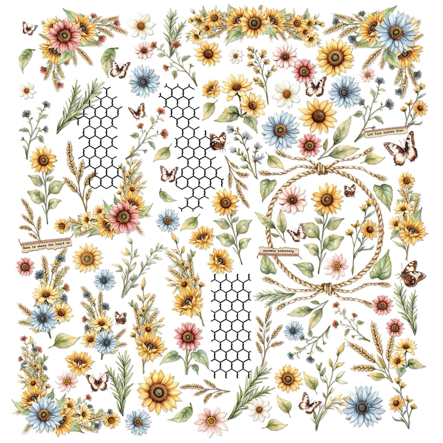 Whispering Way Floral Laser Cuts