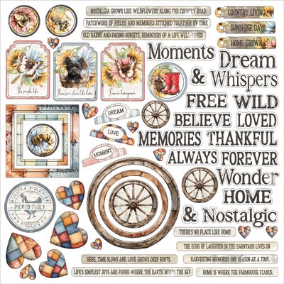 Whispering Way chipboard set